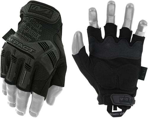 Mechanix Wear MFL55011 M-Pact Covert Black Fingerless Synthetic Leather XL TPR Closure