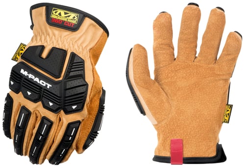 Mechanix Wear LDMPC75008 M-Pact Driver F9-360 Tan DuraHide Leather Small Elastic