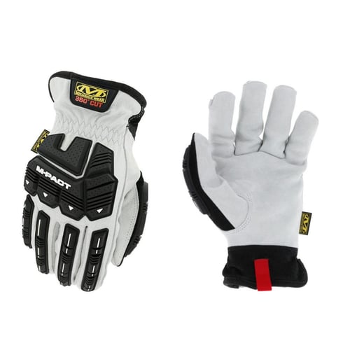 MECHANIX WEAR LDMPHD-X00-0 Durahide M-Pact HD Driver F8-360 Large White DuraHide Leather