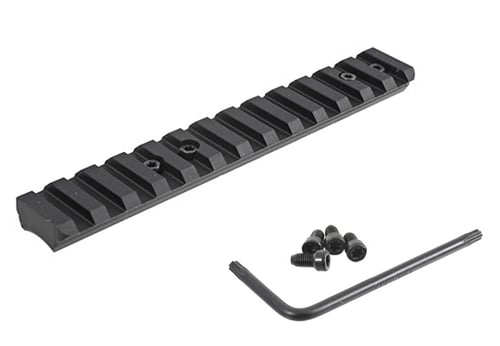 Ruger 90674 Ruger American Rimfire Picatinny Scope Base Rail  Black Anodized