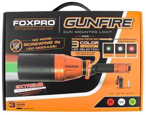 Foxpro GUNFIRE Gun Fire  Orange/Black Metal Red/Green/White Filter | 831621007778