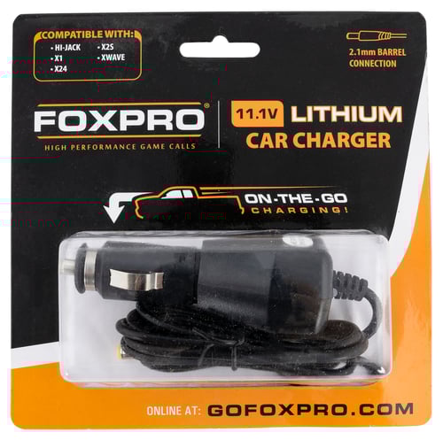 Foxpro LITCARCHG Lithium Car Charger  Black 11.1 Volt 6,700 mAh Compatible w/FoxPro HiJack | 831621007914