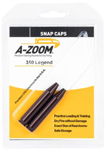 A-Zoom 12273 Rifle Snap Cap 350 Legend Aluminum 2 Pack