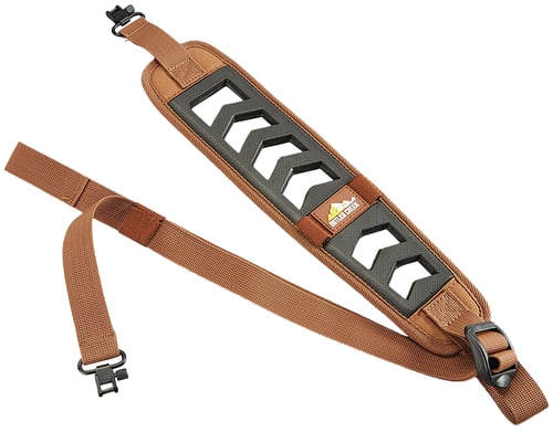 Butler Creek 190031 Featherlight Rifle Sling Brown w/Black Accents Foam 22