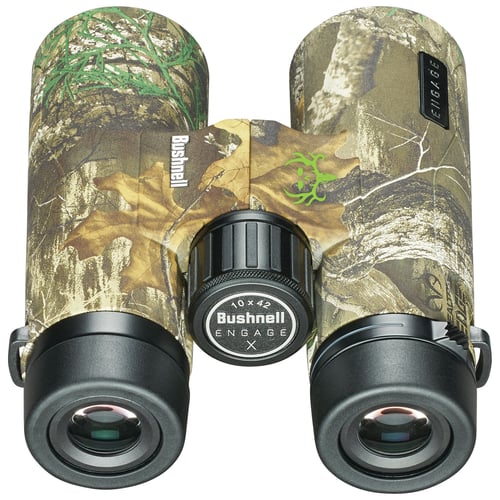 Bushnell BENX1042RB Engage X 10x42mm BaK-4 Roof Prism, Realtree Edge Magnesium w/Rubber Armor
