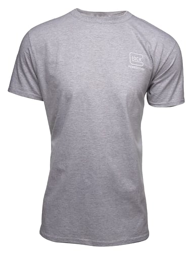 Glock AA75119 Pursuit Of Perfection  Heather Gray Cotton/Polyester Short Sleeve Large