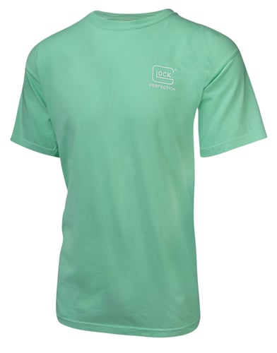 Glock AA75137 Crossover  Turquoise Cotton Short Sleeve Small