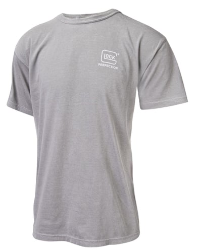 Glock AA75143 Perfection  Gray Cotton Short Sleeve Small