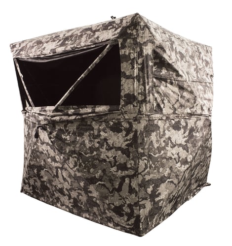 HME HMEGRDBLND3CVD Executioner Three-Person Blind Ground Cervidae Camo Polyester 64