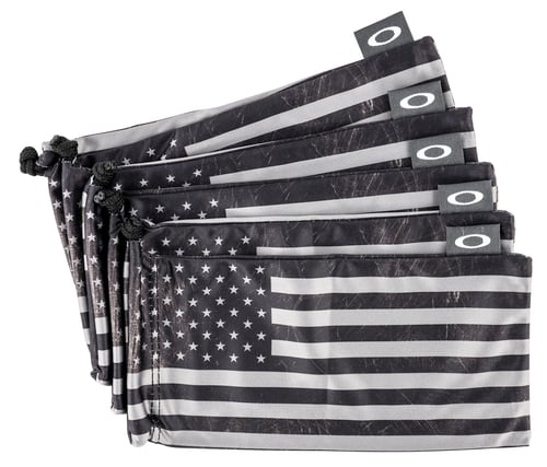 Oakley 53107 Microbag  Draw String Style with Subdued Flag Finish for Eyeglasses 5 Per Pack