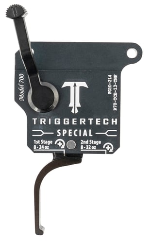 TriggerTech R70TCB13TNF Special  Two-Stage Flat Trigger with 1-3.50 lbs Draw Weight & Matte Gray w/Black Parts Finish for Remington 700 Right