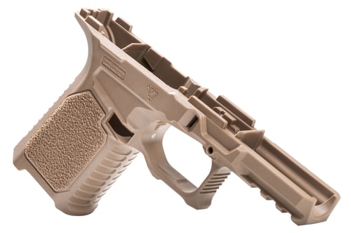 Strike STRIKE80-C-FDE 80% Compact Pistol Frame Kit fits Glock 19/23 Gen3 Aggressive Texture Flat Dark Earth Polymer Grip