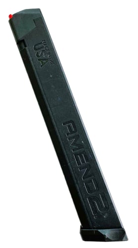 AMEND2 MAGAZINE FOR GLOCK 9MM DOUBLE STACK 34RD POLYMER BLK<