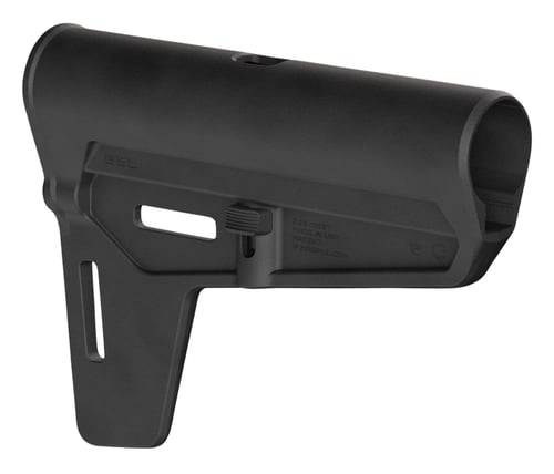 Magpul MAG1143-BLK BSL Arm Brace  Black Synthetic with M-LOK Compatible Slots & Ambidextrous Rear QD Cup for AR-Pistol Platform with Mil-Spec Tube (Tube Not Included)