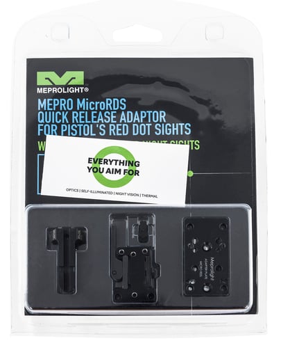 Meprolight USA 88071500 MicroRDS Adapter Glock  Black Glock