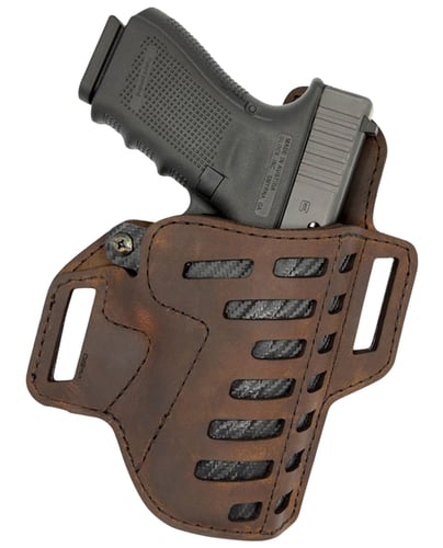 VERSACARRY CMPND HOLSTER OWB KYDEX LEATHER RH SIG P365 BR<