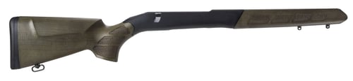 Woox SHGNS00103 Wild Man Precision Stock Dark Forest Green Wood Aluminum Chassis Fits Remington 700 BDL Short Action 30.50