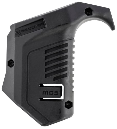 Recover Tactical MG9 Angled Mag Pouch  Black Polymer, Picatinny Rail Mount, Compatible w/ Glock