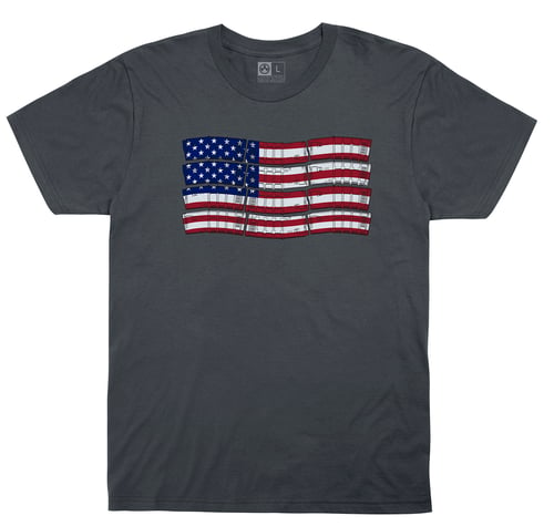 Magpul MAG1180-010-L PMag-Flag T-Shirt Charcoal Gray Large Short Sleeve