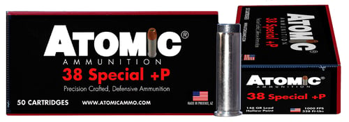 Atomic Ammunition 419 Pistol Precision Craft 38 Special +P 148 gr Lead Hollow Point 50 Per Box/ 10 Case