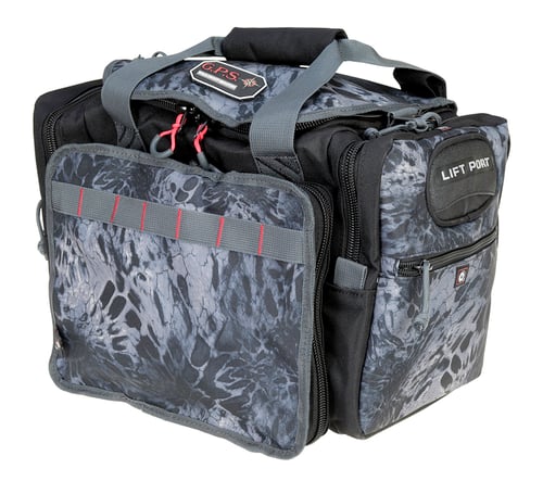 GPS Bags 1411MRBP Medium Range Bag  PRMYM1 Blackout Nylon with Lift Ports, Storage Pockets, Visual ID Storage System & Lockable Zippers Includes Two Ammo Dump Cups