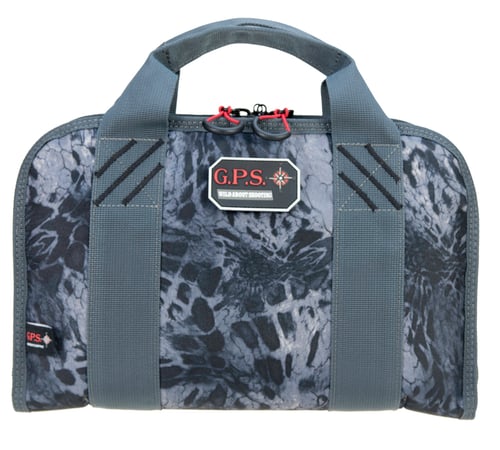 GPS Bags GPS1308PCPM Double  PRYM1 Blackout Nylon with Visual ID Storage System, Mag Storage Pockets, Lockable Zippers & Storage Pockets  Holds Up To 1-2 Handguns Includes Ammo Dump Cup