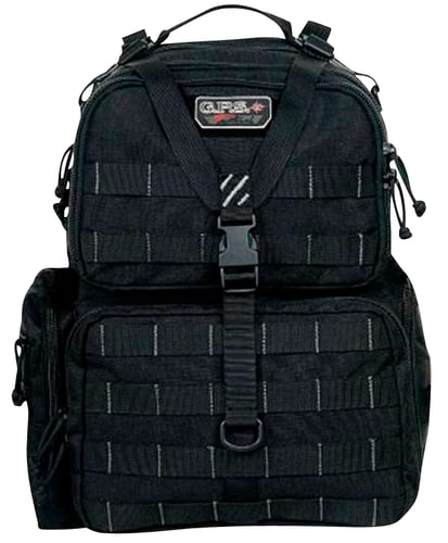 TACTICAL RANGE BACKPACK TALL BLACKTall Tactical Range Backpack Black - Free standing and ideal for hands-free transport to the range - 4 Separate removable pistol storage cases - Pistol cases are padded and offer storage space for 1 pistol and 4 magazines eache padded and offer storage space for 1 pistol and 4 magazines each