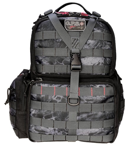 GPS Bags T1612BPP Tactical Range Backpack PRYM1 Blackout 1000D Nylon 3 Handguns