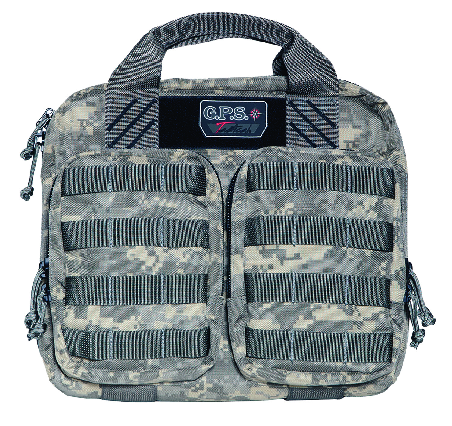 GPS Bags GPST1410PCD Tactical Double +2 Fall Digital 1000D Nylon Teflon Coating with Visual ID Storage System, Lockable YKK Zippers, MOLLE Webbing & Ammo Storage Pockets Holds UP To 4 Handguns