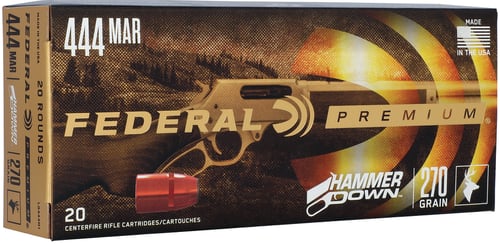 Federal LG444M1 Premium HammerDown 444 Marlin 270 gr Bonded Hollow Point 20 Per Box/ 10 Case