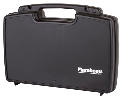 Flambeau 6455SC Safe Shot Pistol Case made of Polymer with Black Finish, Egg Crate Foam Padding, Integrated Handle & TSA/Airline Approved 16.50