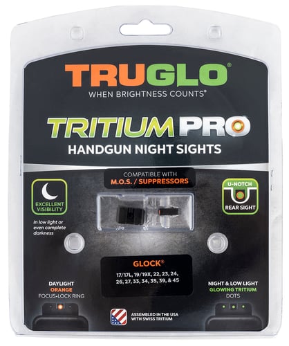 TRUGLO TRITIUM PRO GLOCK MOS LOW SET ORANGE