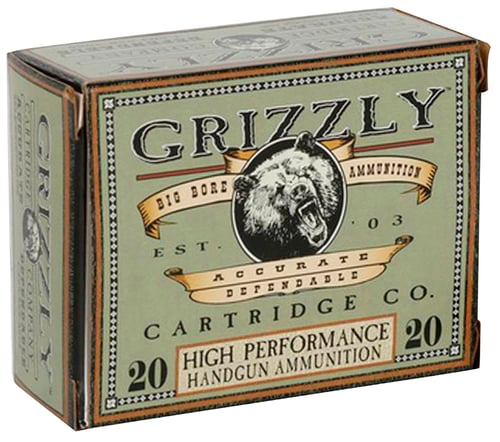 Grizzly Ammo GC45A2 Self Defense  45 ACP 230 gr 850 fps Jacketed Hollow Point (JHP) 20 Bx/10 Cs