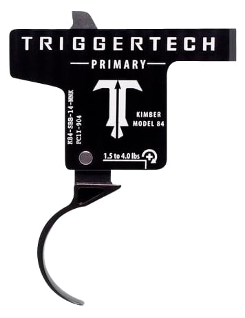 TriggerTech K84SBB14NNK Primary  Single-Stage Curved Trigger with 1.50-4 lbs Draw Weight & Black PVD Finish for Kimber M84
