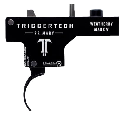 TriggerTech WM5SBB14NBF Primary  Single-Stage Flat Trigger with 1.50-4 lbs Draw Weight & Black PVD Finish for Weatherby Mark V