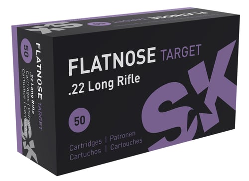 SK 420159 Flatnose Target 22 LR 40 gr Flat Nose (FN) 50 Bx/ 100 Cs