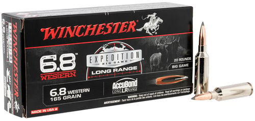 WINCHESTER SUPREME 6.8 WESTERN 165GR ACCUBOND LR 20RD 10BX/CS