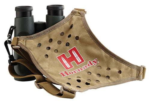 Hornady 99121 Binocular Harness  Tan Red Logo Elastic Straps