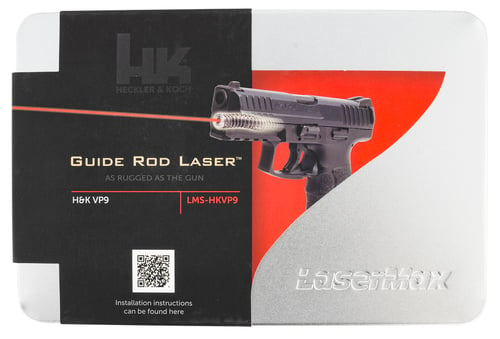 LaserMax LMSHKVP9 Red H&K Guide Rod Laser  VP9 Black
