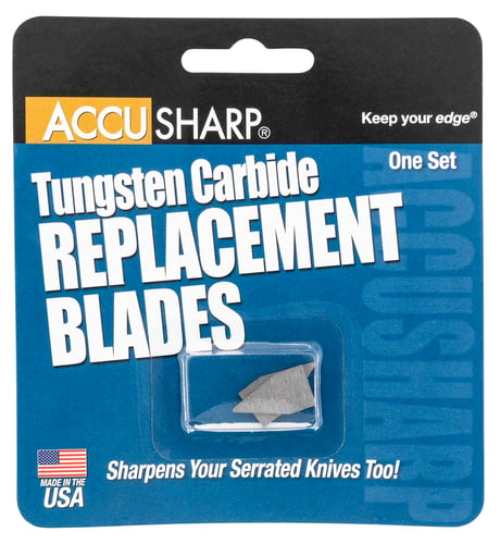 AccuSharp 003 Replacement Sharpening Blades Tungsten Carbide Blade Gray 2 Blades