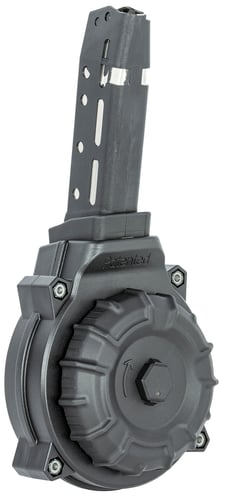 ProMag DRMA37 Standard  40rd Drum 45 ACP Compatible w/ Glock 30/21 Black DuPont Zytel Polymer