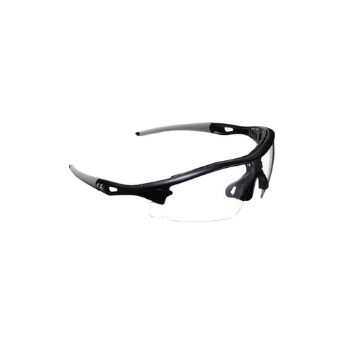 Allen 2380 Aspect Shooting & Safety Glasses Adult Clear Lens Anti-Scratch Polycarbonate Black Frame