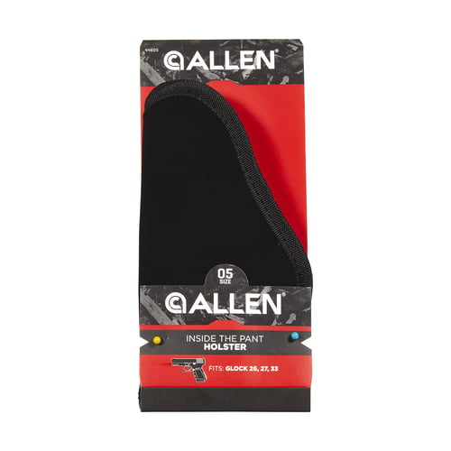 Allen 44605 Inside The Pants  IWB Size 05 Black Polyester Belt Clip Compatible w/Glock 43/43X/Sig P365  Right Hand