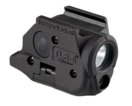 TLR6 GLK 43X/48 MOS W/WHITE LED/RED LSRTLR-6 Tactical Light w/ Red Laser Black - 100 Lumens - 2000 Candela - Glock 43X/48 MOS/Rail - An industry first, the ultra-compact TLR-6  weapon light with high power LED and integrated red aiming laser features tool-less battery replacemenpower LED and integrated red aiming laser features tool-less battery replacement without remot without remo