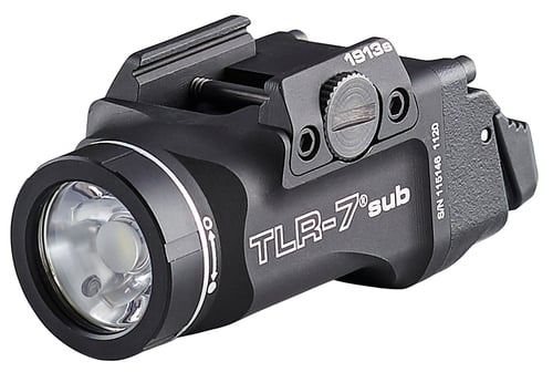Streamlight 69402 TLR-7 Sub Gun Light  Black Anodized 500 Lumens  White LED Smith & Wesson M&P M2.0 Subcompact