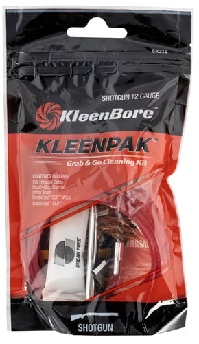 KleenBore SK21610 Grab & Go Cleaning Kit 12 Gauge Shotgun 10 Per Pack