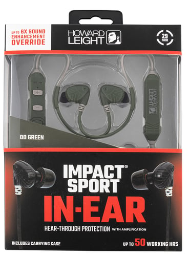 Impact In-Ear Passive Hear Through Technology Earbuds - Black