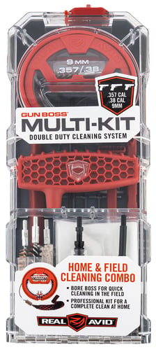 REAL AVID GUN BOSS MULTI-KIT .357/.38/9MM W/ BORE BOSS