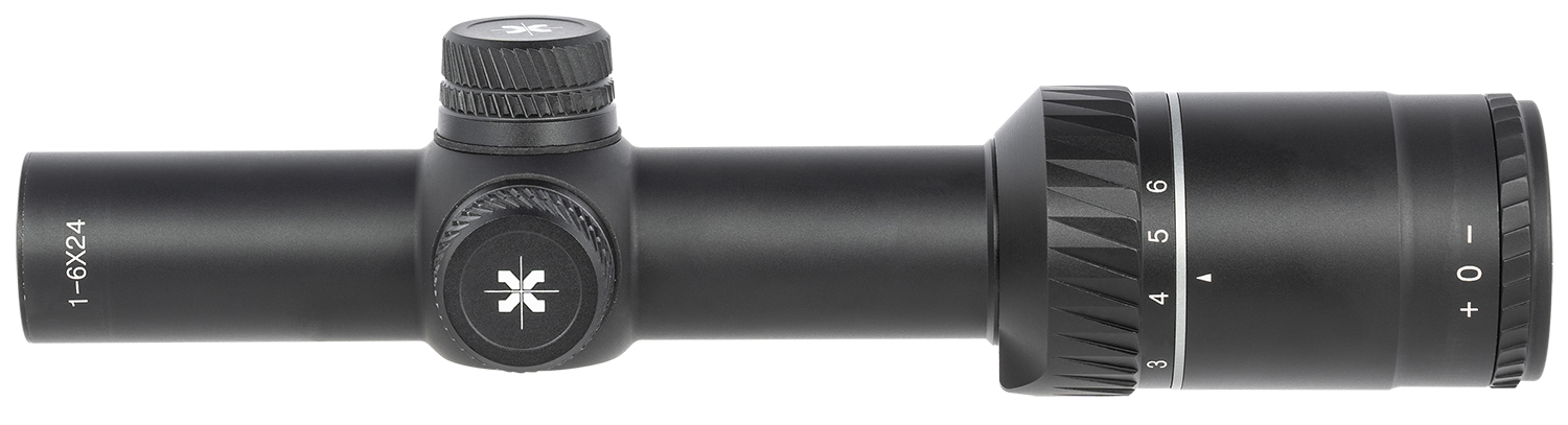 Axeon 2218703 Compact  Black Matte 1-6x24mm 30mm Tube Duplex Reticle