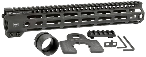 Midwest Industries MIG4M12625 Tactical G4M Handguard AR-15 Black Hardcoat Anodized Black 12.6